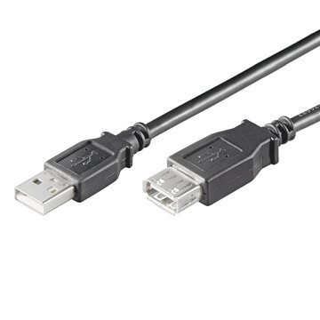 CAVO PROLUNGA USB 2.0 A/A-M/F 1,8MT NERO