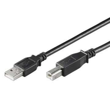 CAVO USB 2.0 A/B M/M 1.8Mt NERO